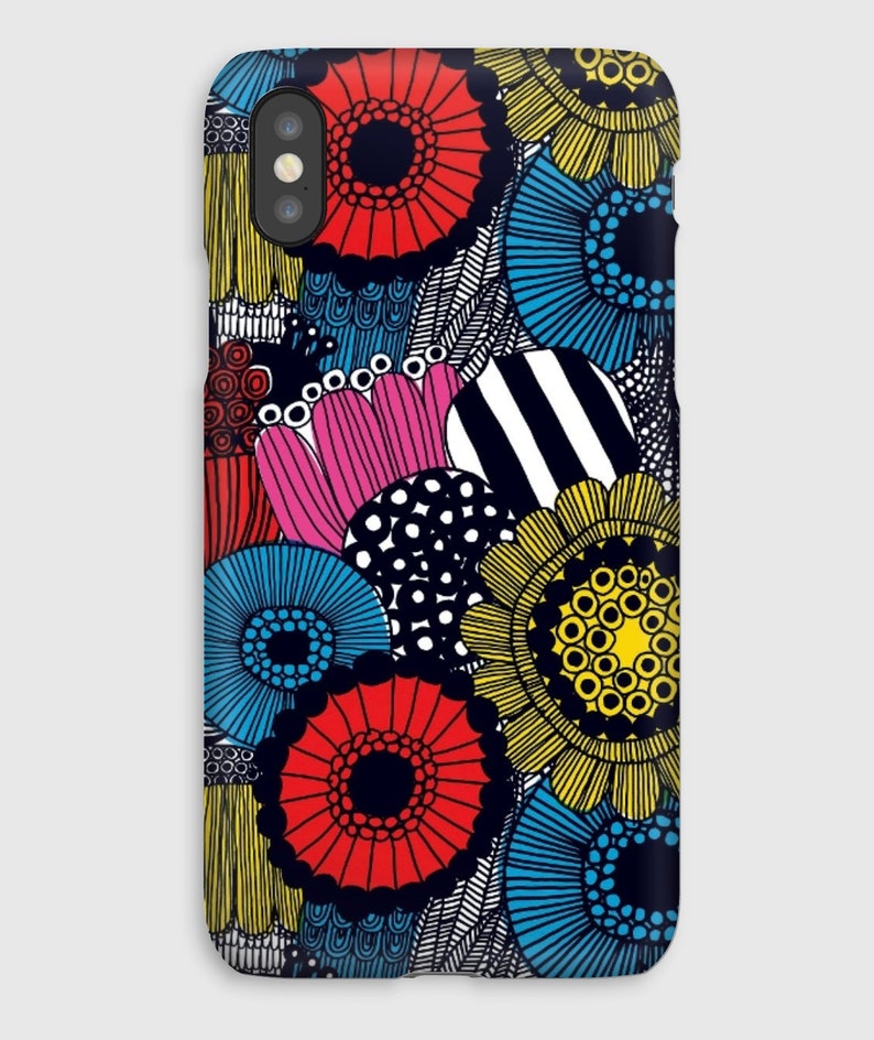 Marimekko Hard Case For Iphone Xs Xs Max Xr X 8 8 7 7 Etsy