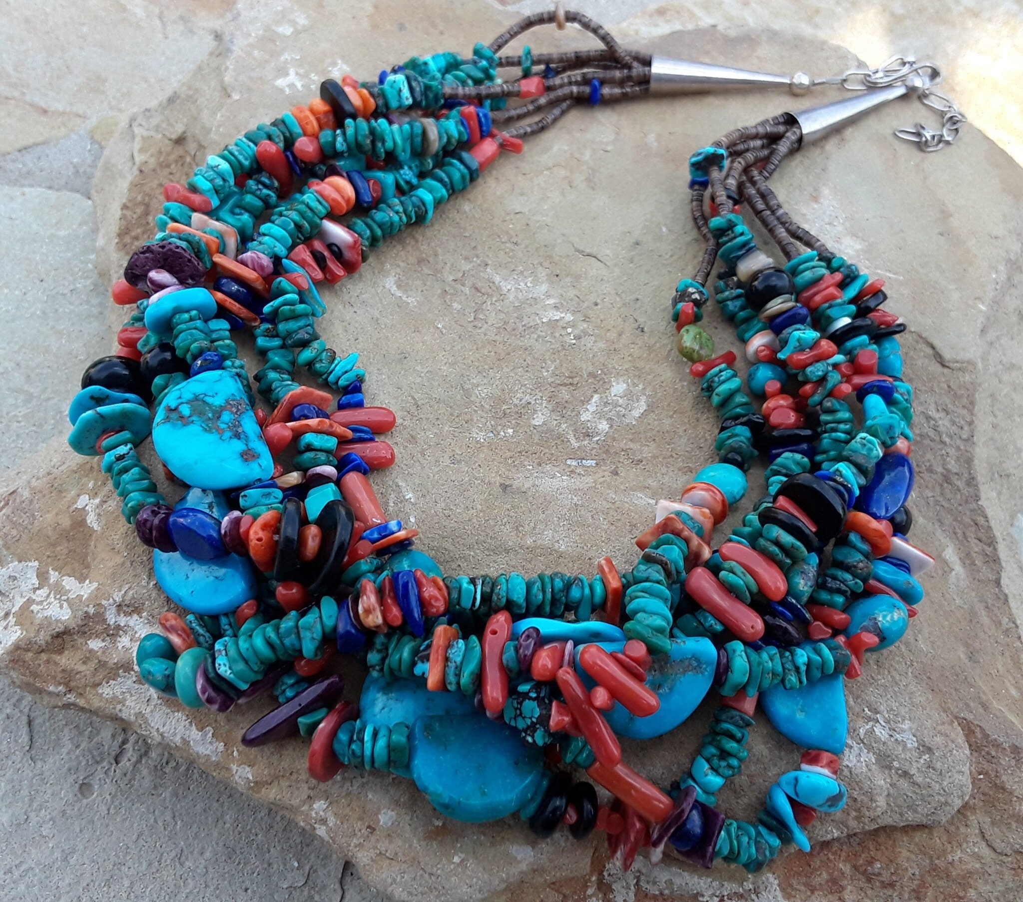 Daniel Coriz Treasure Necklace Made With Natural Turquoise ...