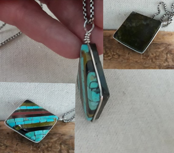 One Of The Best Ever Vintage Santo Domingo Serpentine Sterling Silver Necklace One Of The Best Ever Vintage Santo Domingo Serpentine Sterling Silver Necklace