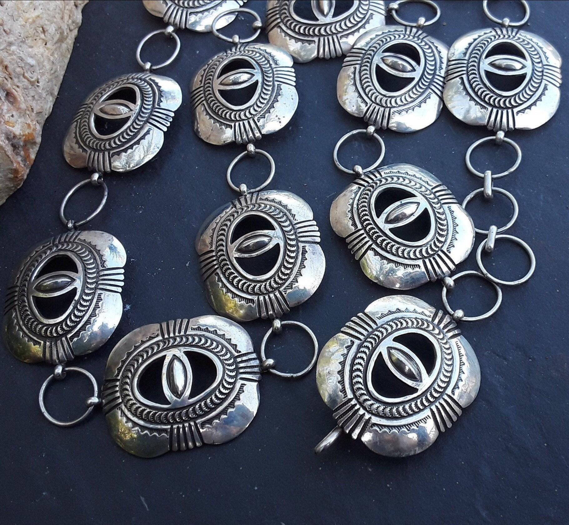 Calvin Martinez Renowned Artist Hand Wrought Navajo Sterling