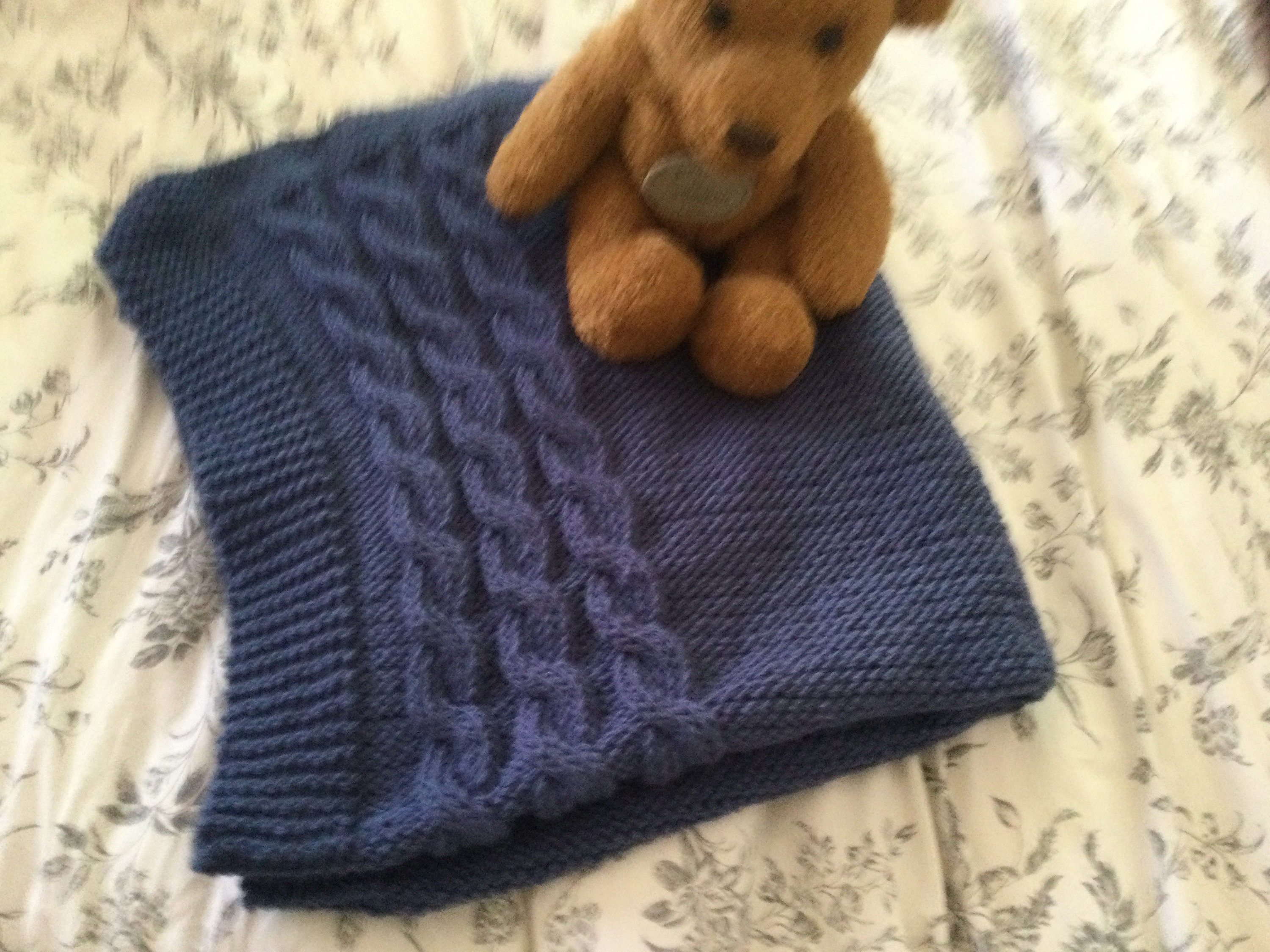 Couverture Bébé Tricoté Main