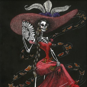 La Catrina z mariposas