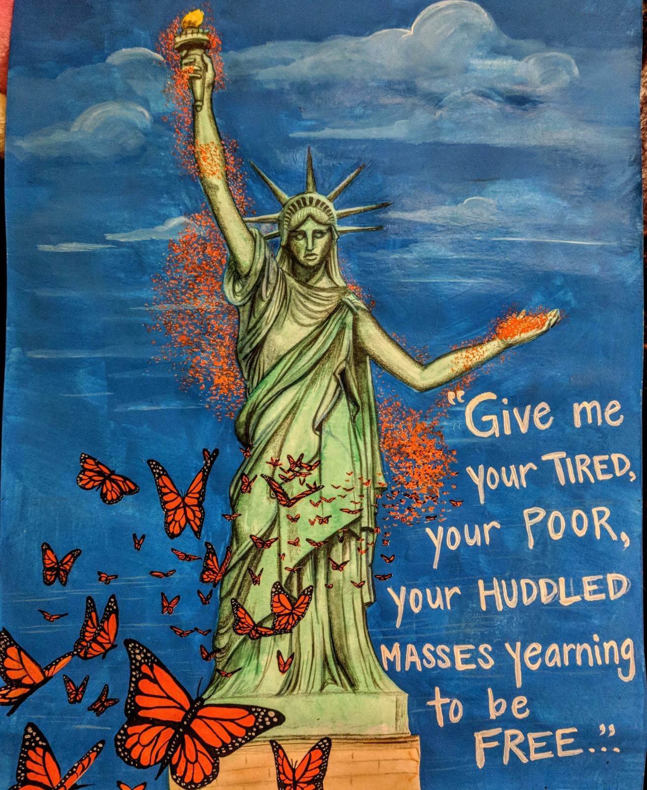 Statue of Liberty Immigrants Etsy