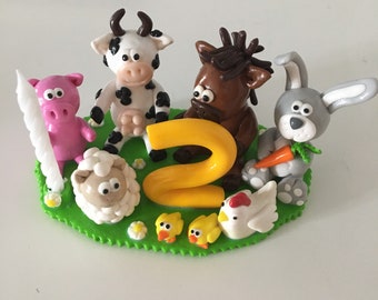 Bougie d'anniversaire personnalisée en Fimo (sur commande uniquement)