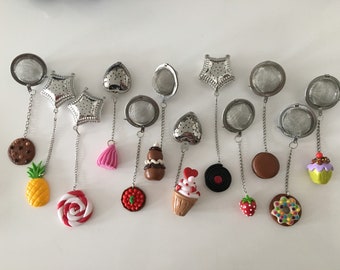 Tea balls, different models in fimo, sold individually