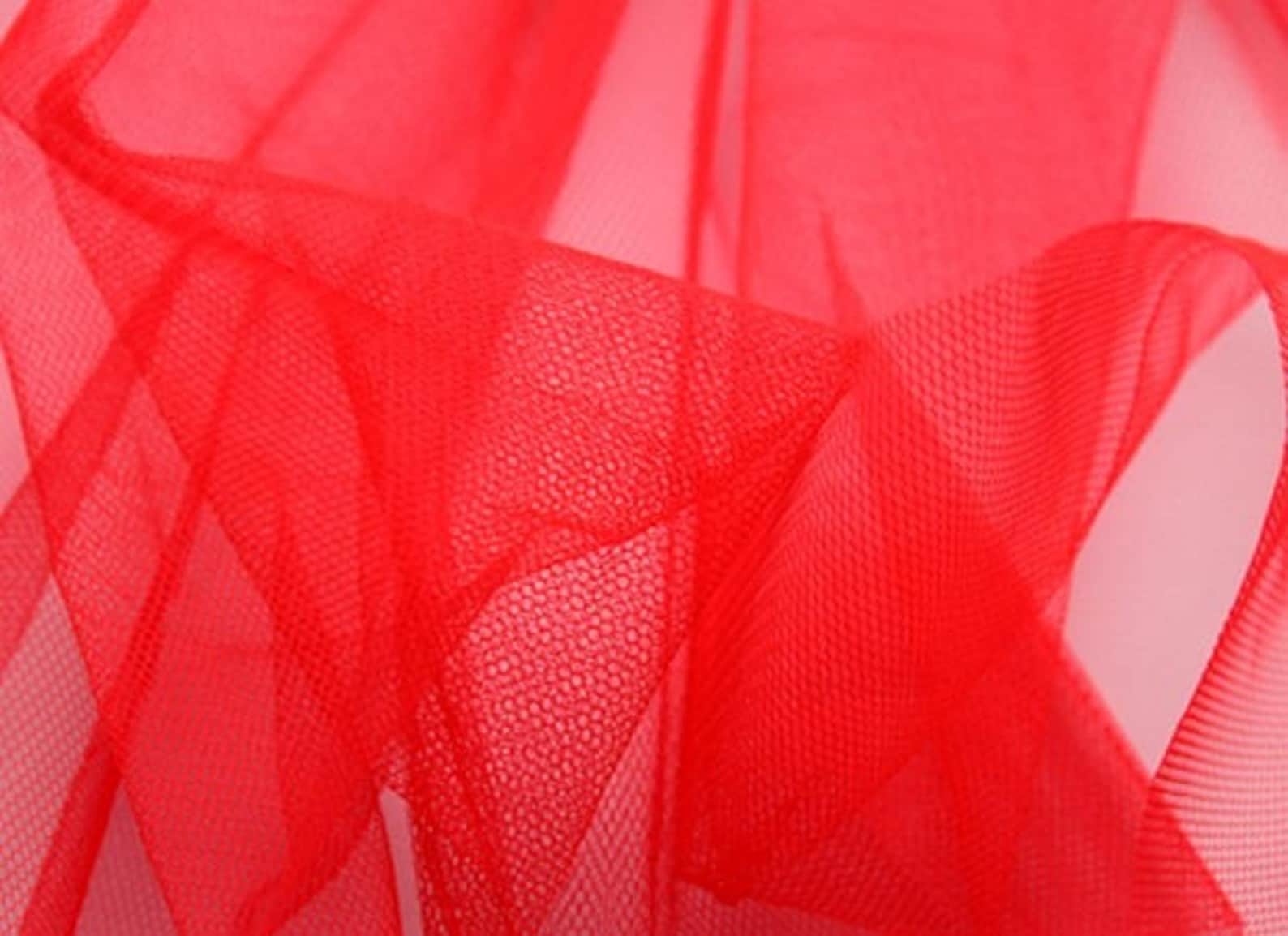 Red Rigid Tulle Tutu Fabrics Etsy