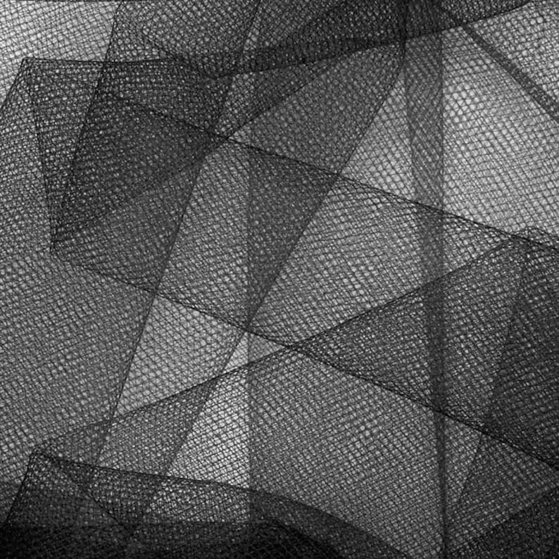 tutu fabrics in black rigid tulle image 1