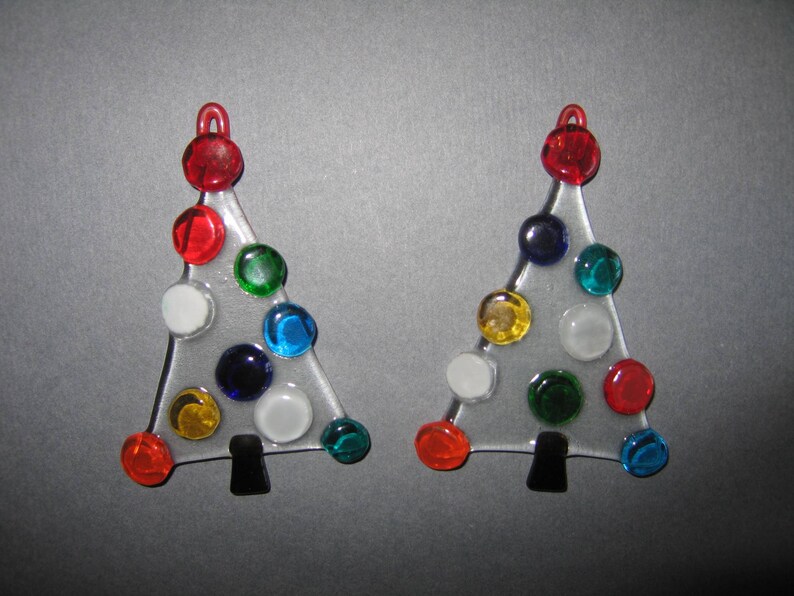 Handmade Glass Christmas Tree Etsy