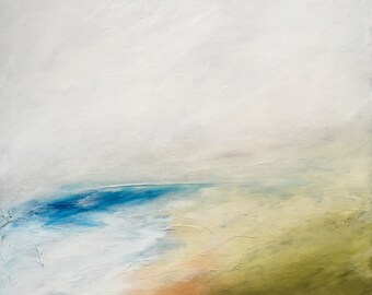 Wall Art & Painting of a Seascape "Into the Mist" by British Artist Claire Darcy