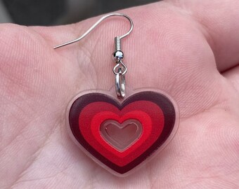 Red Heart Earrings