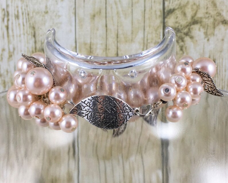 Pink Berry Bracelet Pearl Bracelet Pink Bracelet Berry Etsy