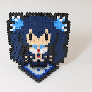 HyperDimension Neptunia - Noire Pixel Bead Art with Stand