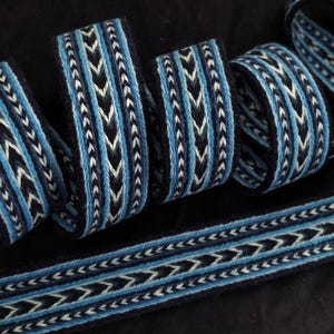 CEINTURE tissée sur tablette, tissage sur tablette, laine. Accessoire médiéval. Robe en lin. À la mode. Accessoires. sca. Historique, Fait main, Ceinture bleue