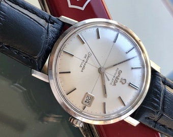 Omega Seamaster De Ville Steel Mens Vintage 1960s steel Crosshair Dial second hand used watch