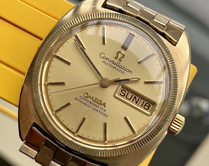 Omega Constellation Day Date Automatic caliber 751 Gold Plated Bracelet