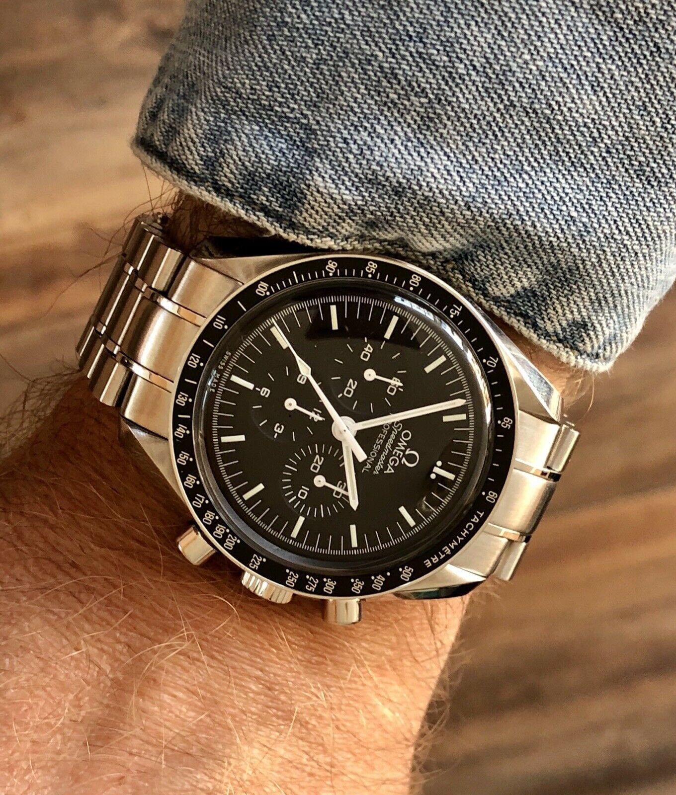 Omega Speedmaster Moon Watch Professional Mens 42mm 2018 Steel Full