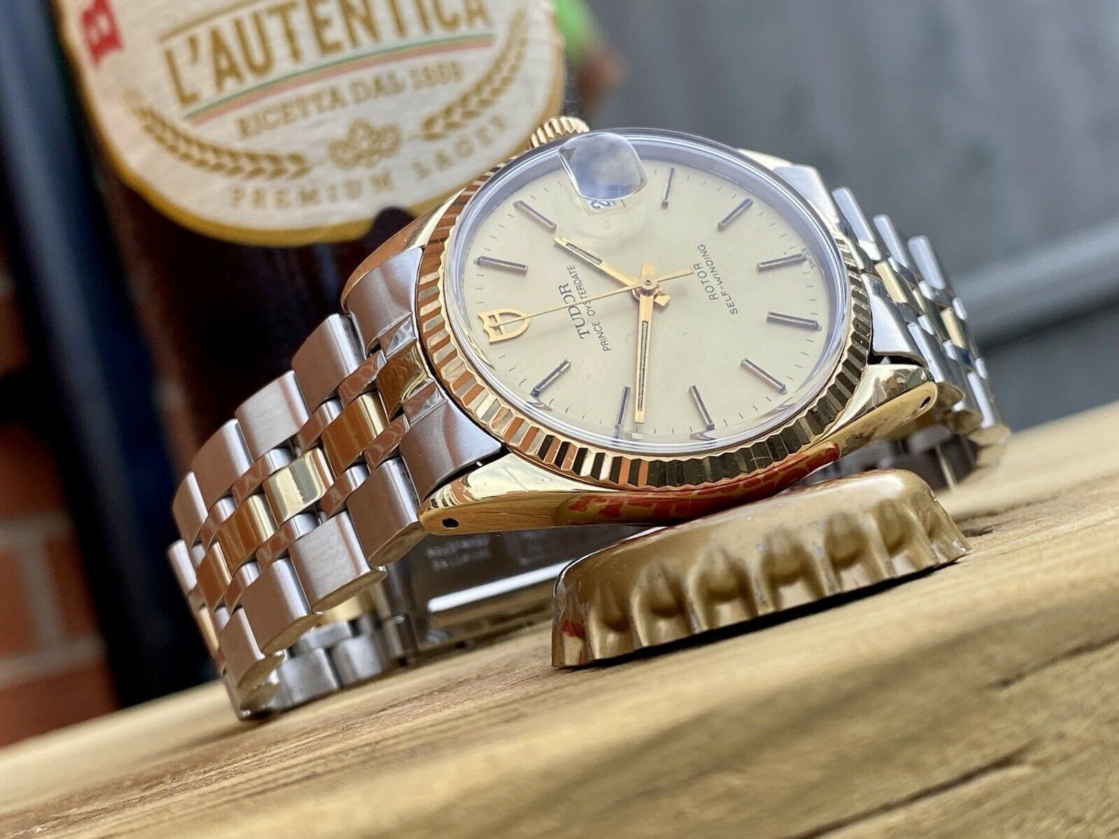 Tudor Prince Date Oysterdate Men Automatic Gold Steel Rolex | Etsy