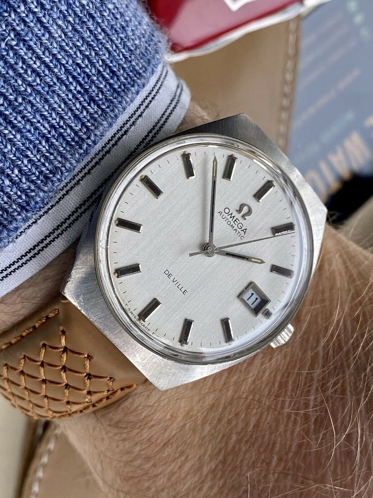 omega deville metal strap