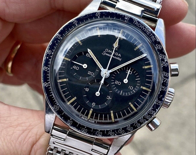 Omega Ed White Speedmaster vintage Pre Moon 1965 Cal 321 Mens ST 105.003 watch swiss made ST 105.003 39mm hand winding wristwatch + Box