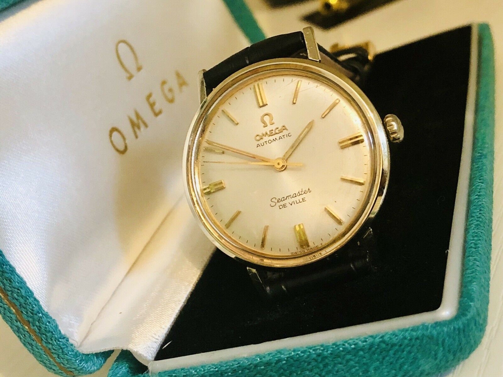 omega seamaster 14k gold