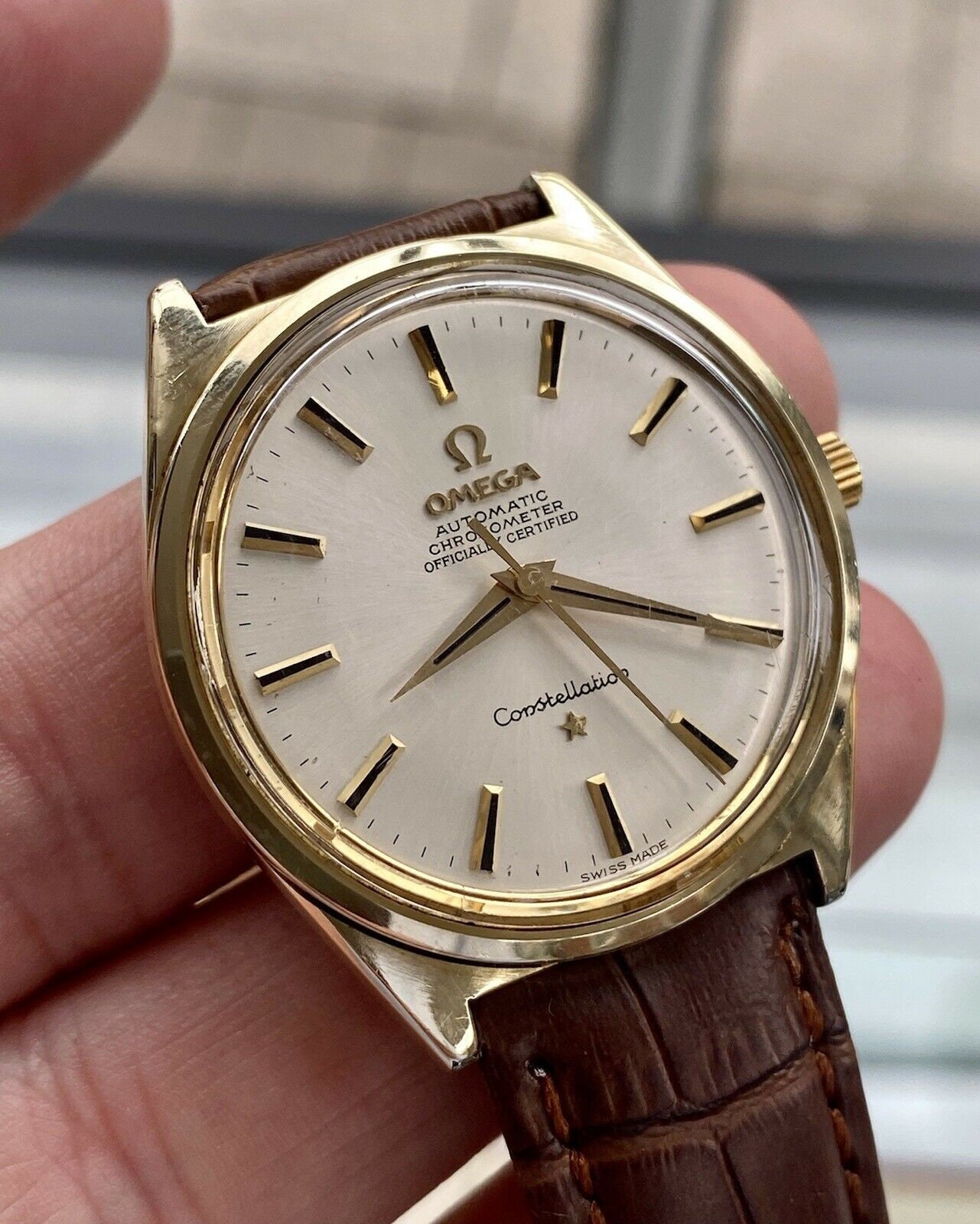 Omega Constellation Automatic Chronometer vintage mens gold | Etsy