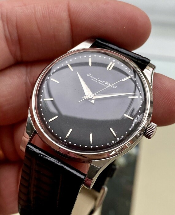 International Watch Company IWC Vintage Mens Black