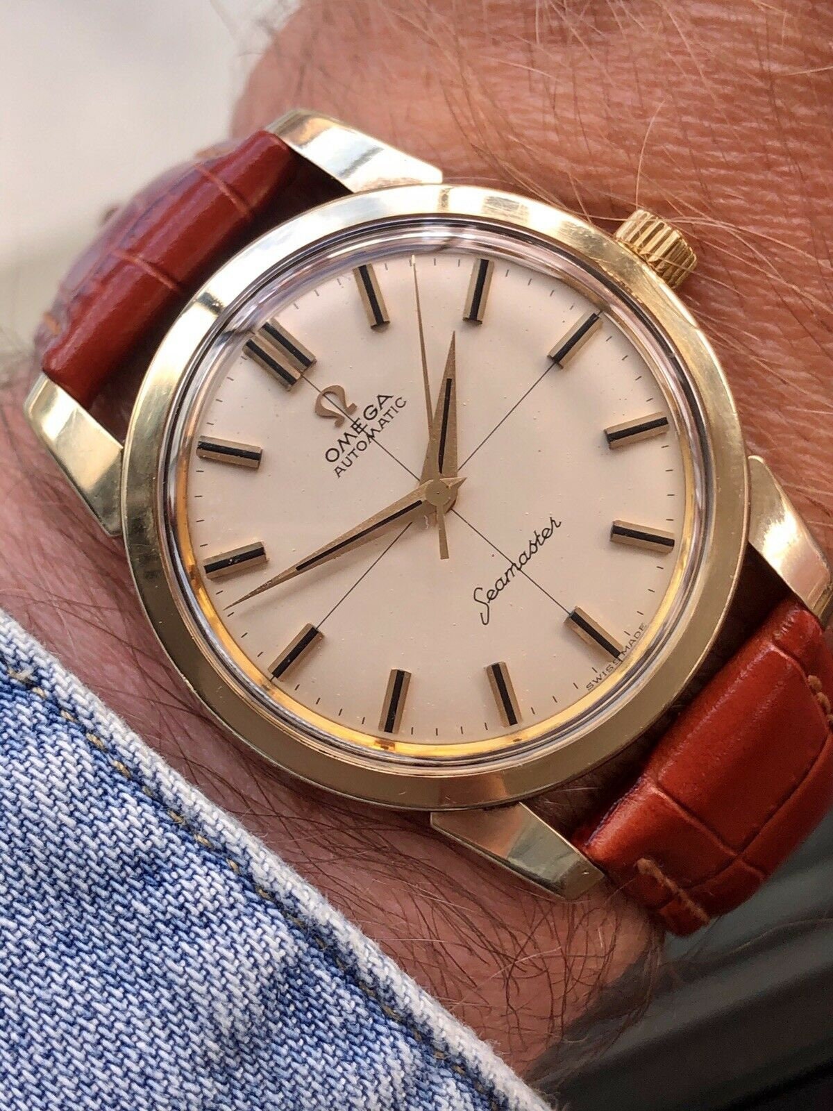 omega seamaster automatic gold