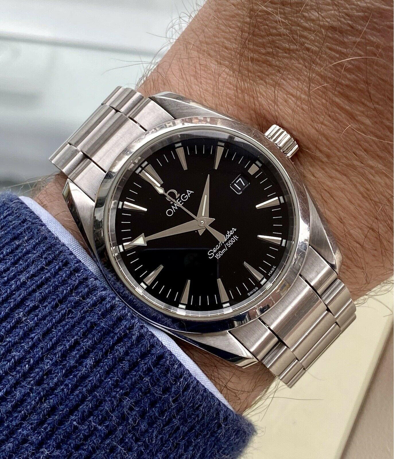 Omega Seamaster Aqua Terra Black Dial Quartz Caliber 1538 - Etsy Ireland