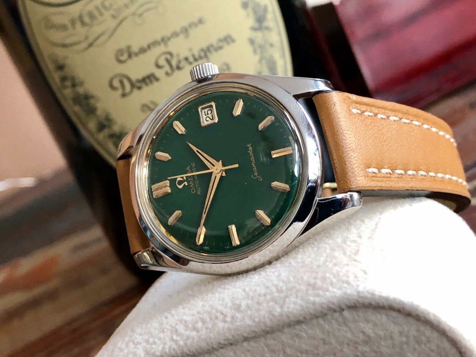 OMEGA Green dial Seamaster Green Dial Automatic Mens ...