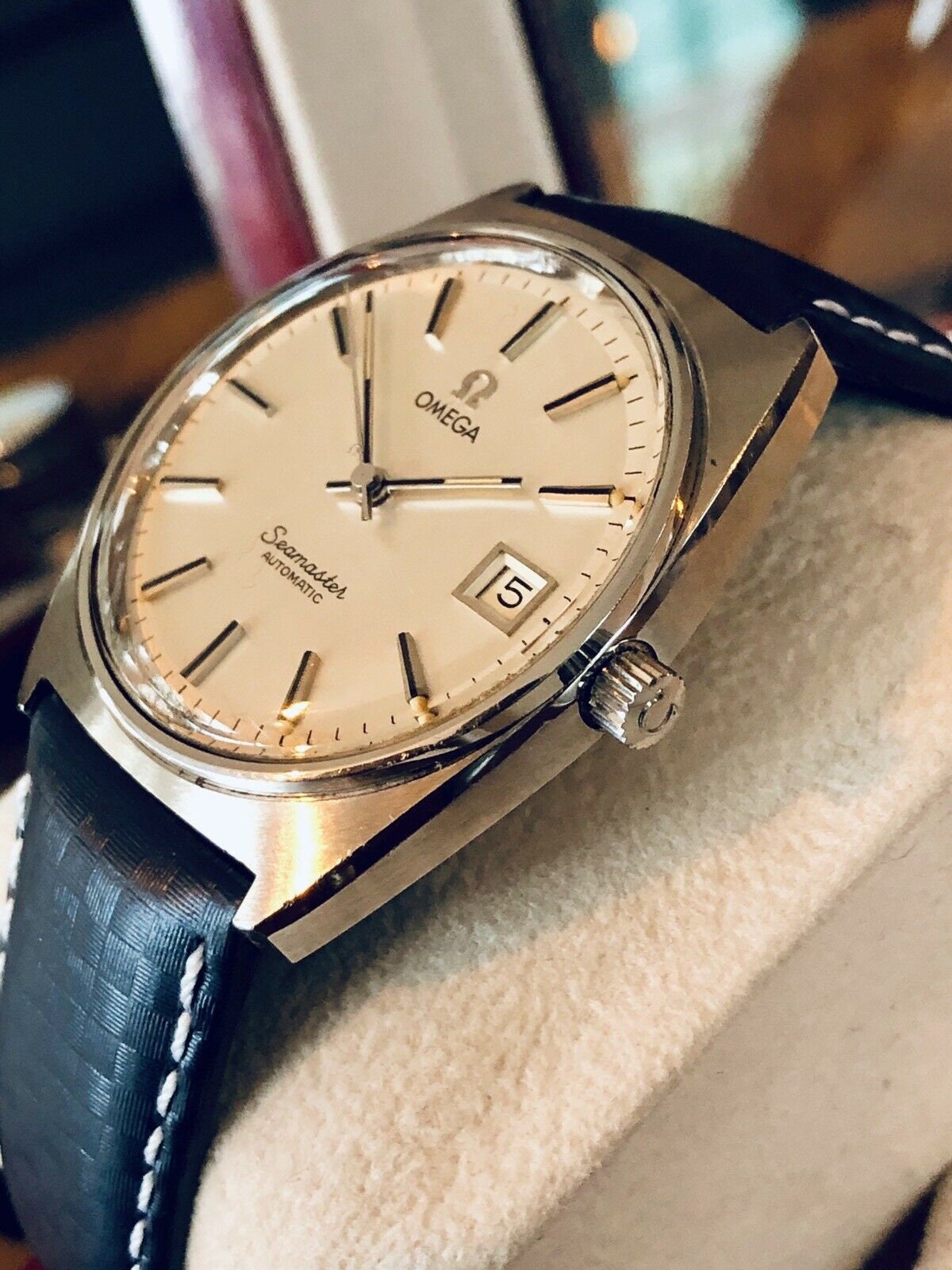 Omega Seamaster Stainless Steel Mens Vintage 1978 dress Automatic ...