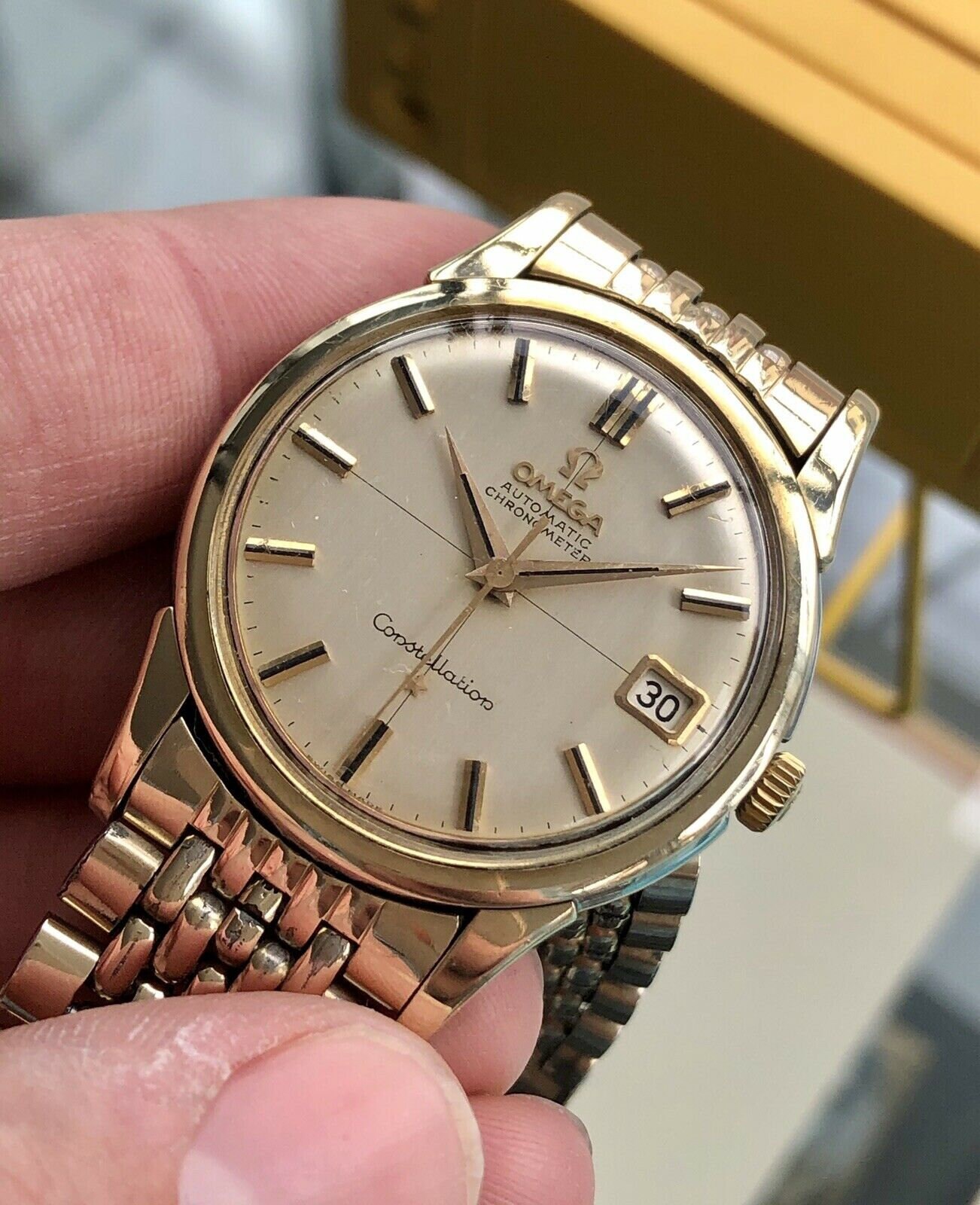 Omega Constellation Automatic Gold Caliber 561 vintage mens 1959 watch