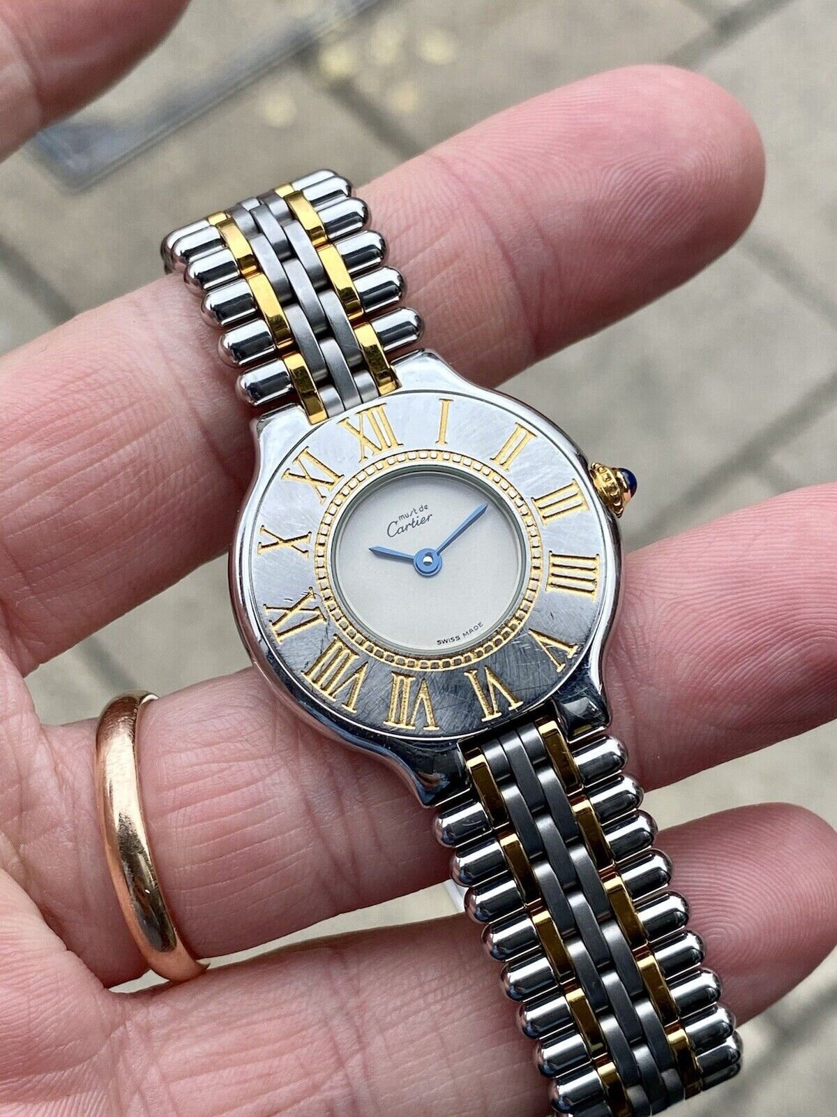 Quartz Gold Steel 31mm Quartz Sapphire 