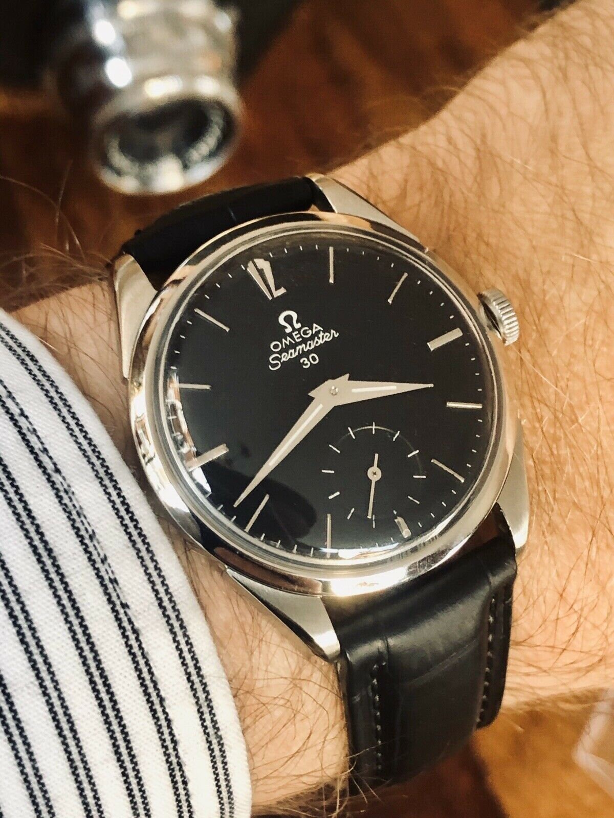 omega seamaster 30 black dial