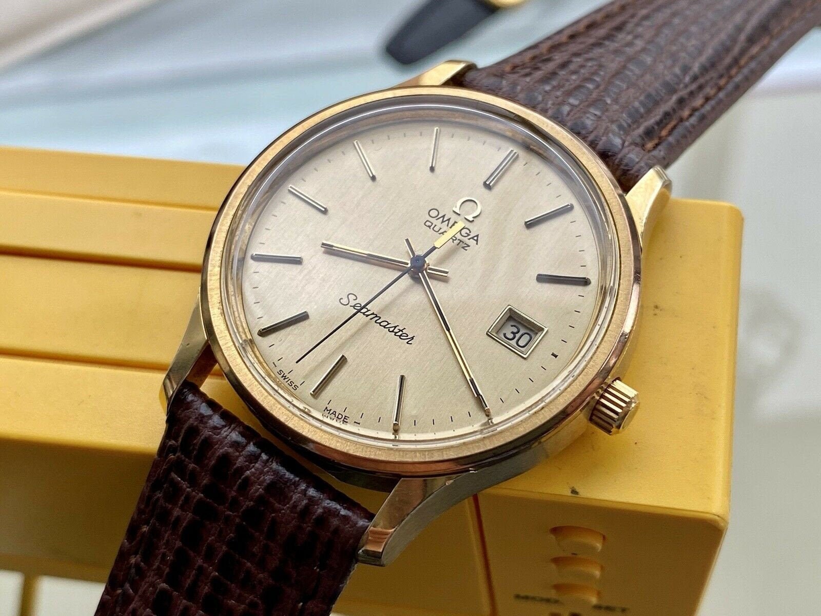Omega Seamaster 1977 Vintage Gold 