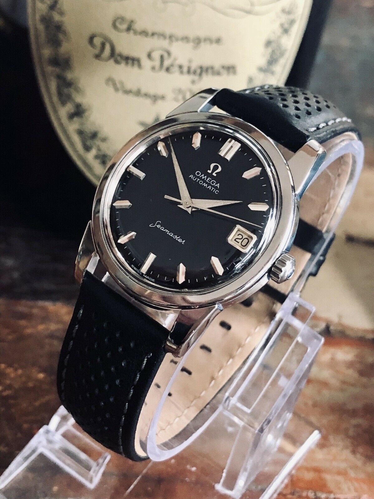 Omega Seamaster Mens Vintage 1963 Automatic Serviced Black Dial watch