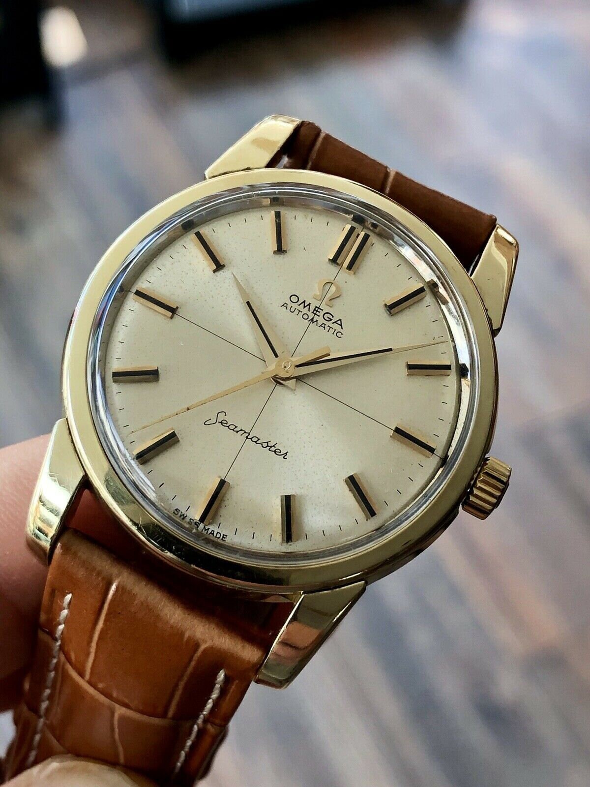 Omega Seamaster 300 Womens : Omega Seamaster Vintage 1961 Crosshair Automatic 14K Gold : In terms of aesthetics, the seamaster diver 300m undeniably excels.