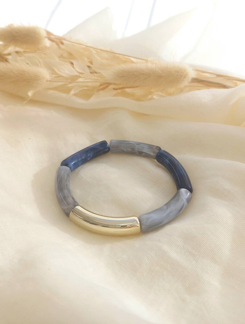 Bracelet Large Géométrique En Acrylique – Design Ouvert, Couleurs Vives, Ajustable Pour Femme - 6