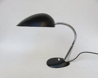 Bureaulamp jaren '60, Kozak, zwart, verchroomd