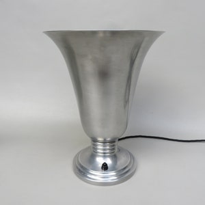 Table lamp, Vase lamp, Art Deco, France, Aluminium