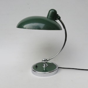 Desk lamp &quot;President&quot;, Kaiser Idell, 30s, design: Christian Dell – rarely in dark green