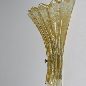 elegant wall lamp "Shell", 60s, Doria, Murano glass