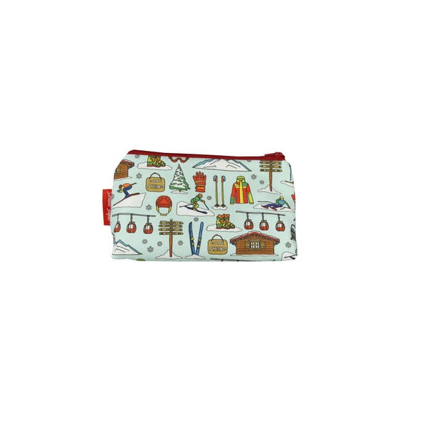 Skiing Cosmetic Bag by Selina-Jayne