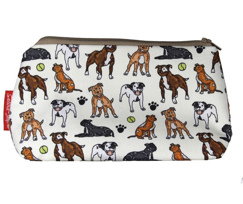 Selina-Jayne Staffy Dog Limited Edition Designer Cosmetic Bag | Etsy