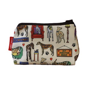 Retired Greyhound Cosmetic Bag by Selina-Jayne