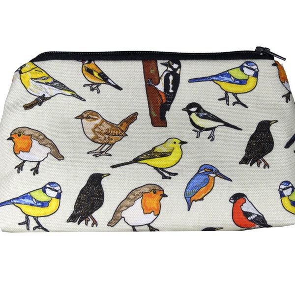 British Birds Cosmetic Bag by Selina-Jayne