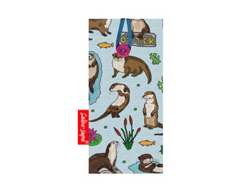 Otters Soft Fabric Glasses Case by Selina-Jayne