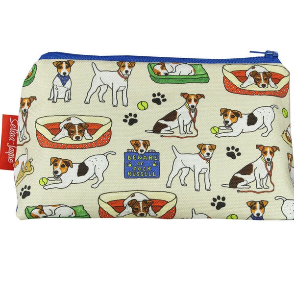 Jack Russell Dog Cosmetic Bag by Selina-Jayne