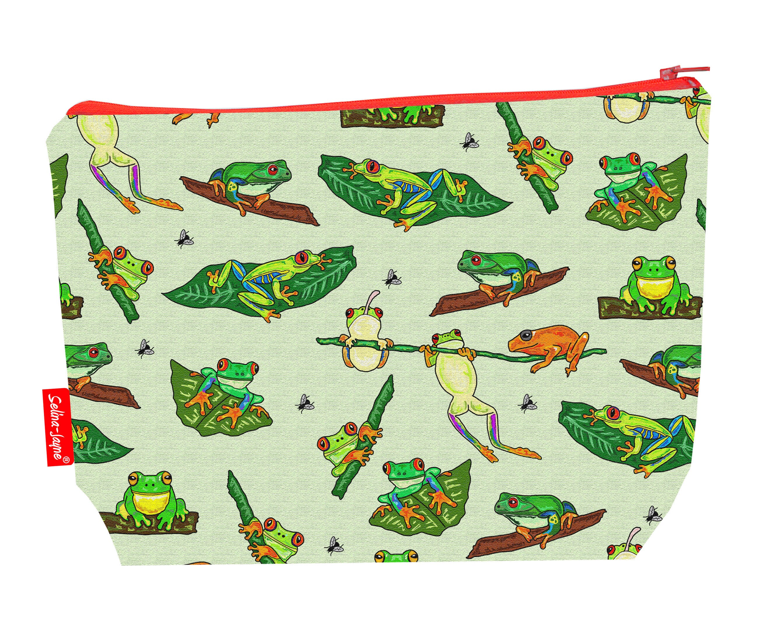 Frogs Wash Bag by Selina-Jayne