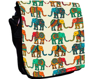 Elephants Small Cross Body Shoulder Bag by Selina-Jayne