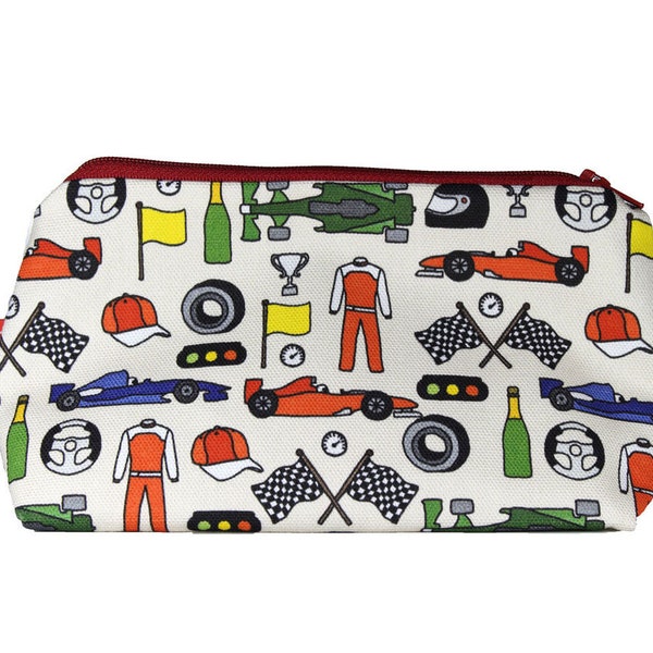 Motor Racing Cosmetic Bag by Selina-Jayne